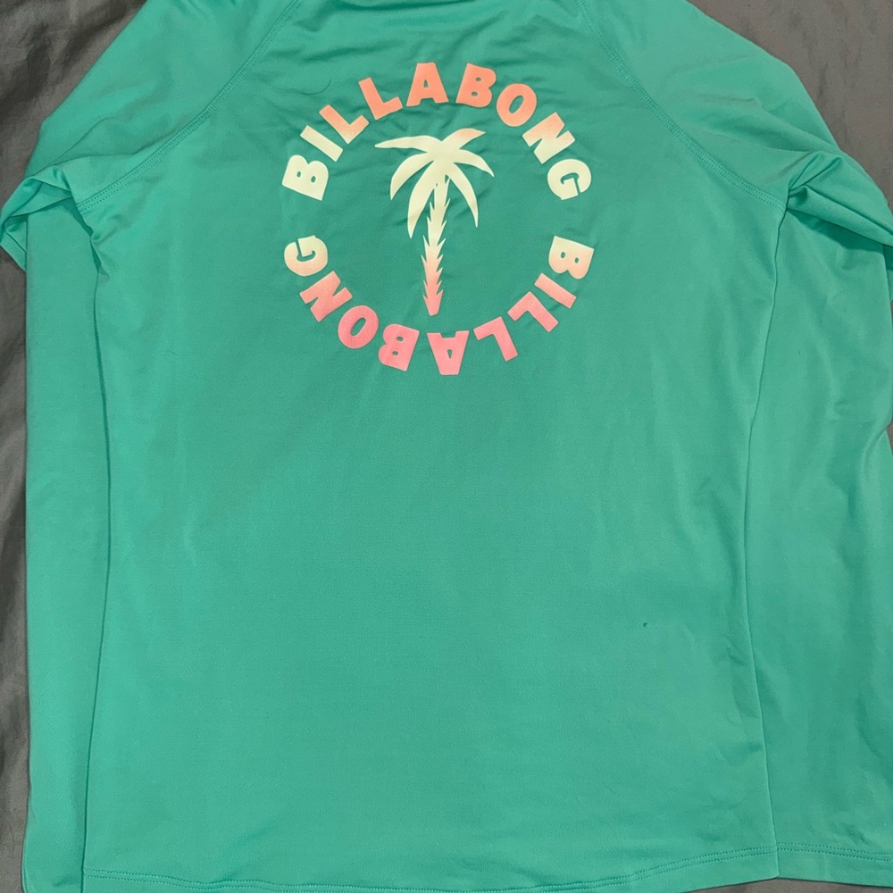 Billabong Women’s Sol Searcher Rash Guard Tropical Green - Size Large - Picture 4 of 11